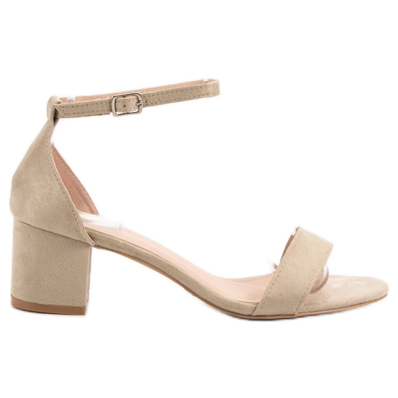 Renda Sandalias clásicas de tacón alto beige