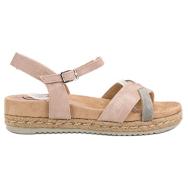 Kylie Sandalias alpargatas rosa