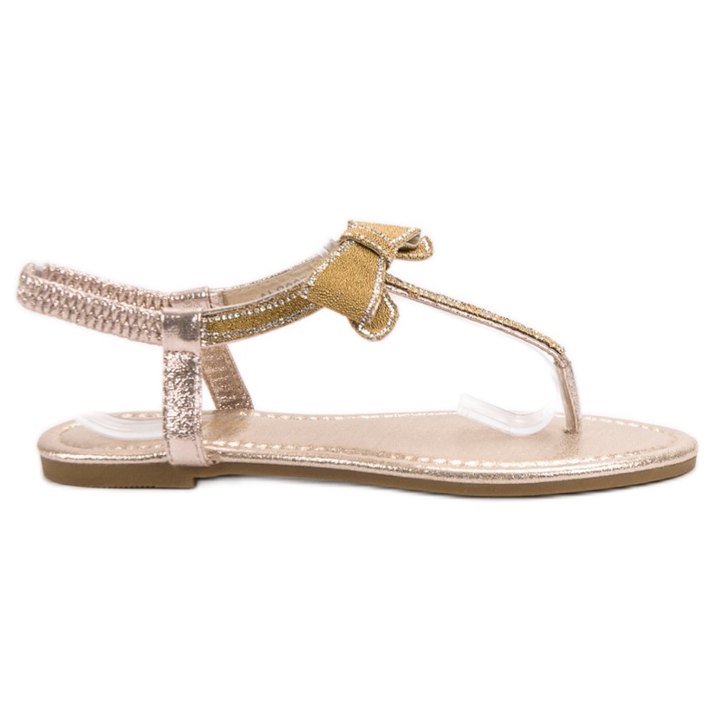 Comer Sandalias Chanclas Con Lazo amarillo