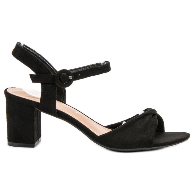 Sandalias negras elegantes negro Sandalias negras elegantes negro