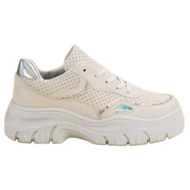 Zapatillas Blancas Con Efecto Holo blanco