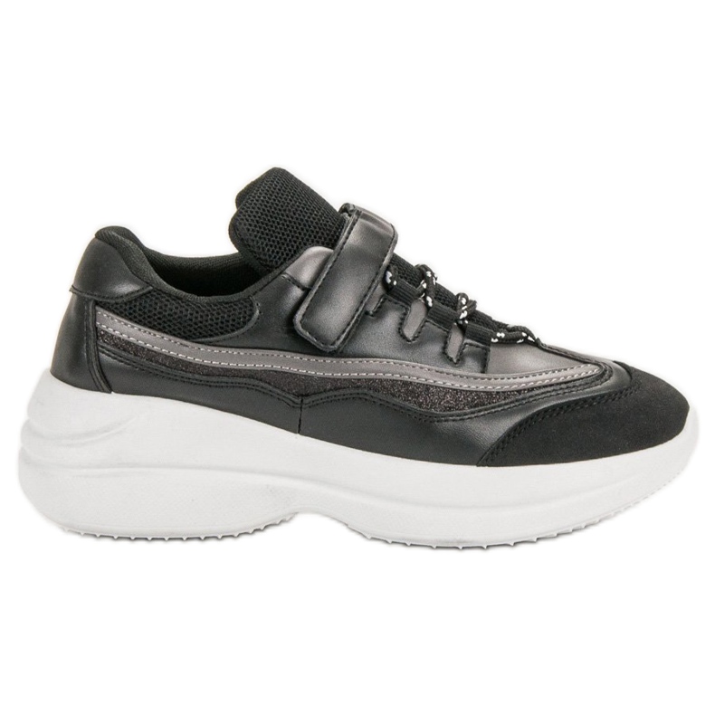 Zapatillas negras de moda negro