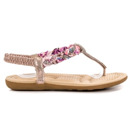 Cm Paris Sandalias japonesas de moda rosa
