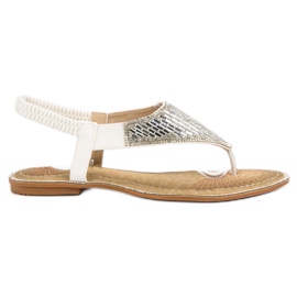 Encor Sandalias blancas de chanclas blanco