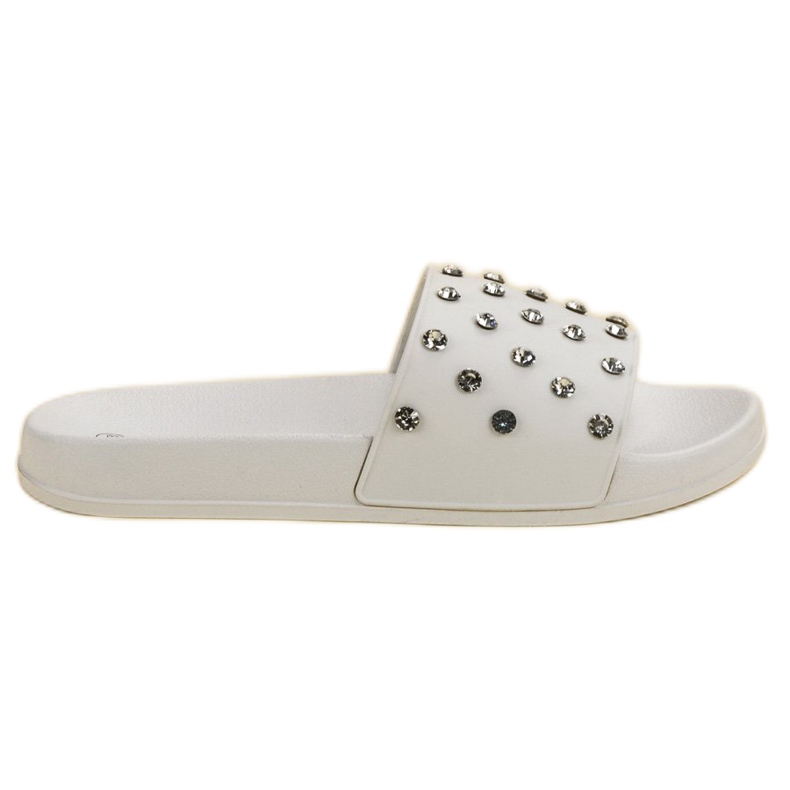 SHELOVET Pantuflas cómodas para mujer blanco