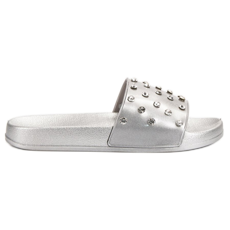 SHELOVET Pantuflas cómodas para mujer gris