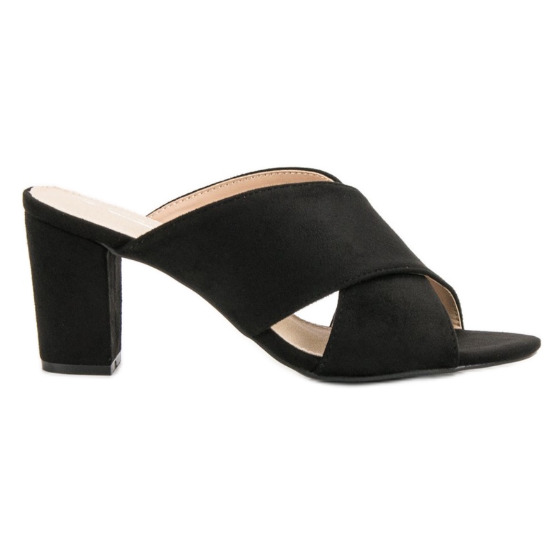 Filippo Pantuflas de ante negras negro