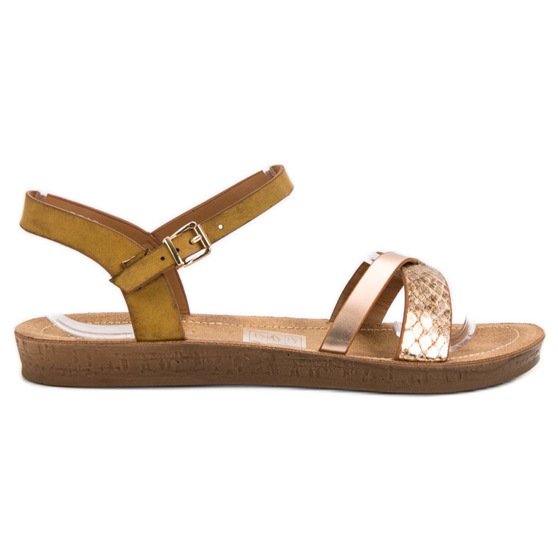 Seastar Sandalias planas de moda marrón Seastar Sandalias planas de moda marrón
