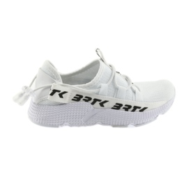 Zapatillas deportivas Bartek blancas 55109 plantilla de piel blanco