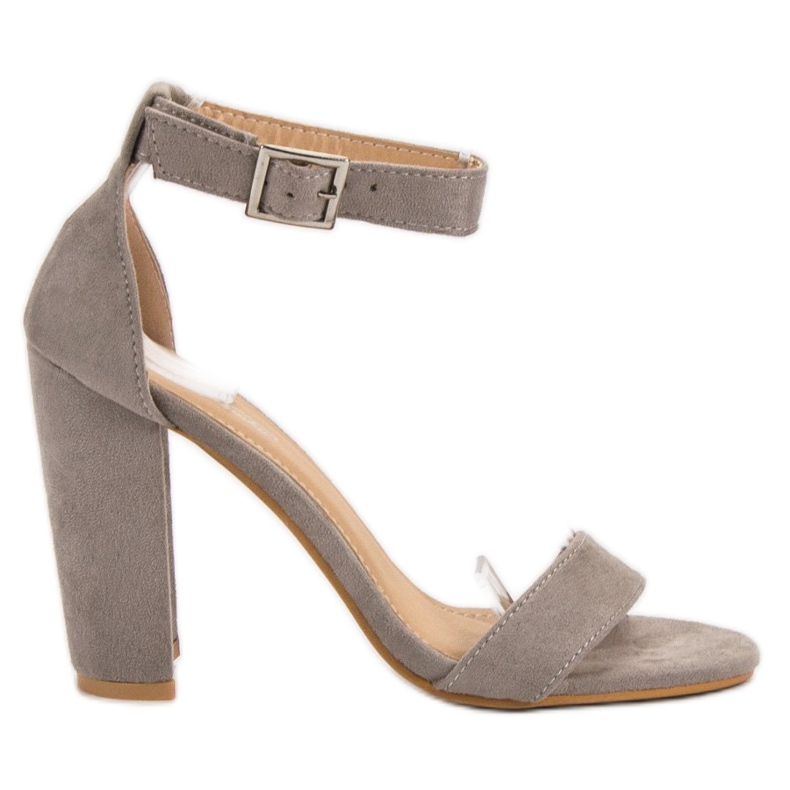 SHELOVET Sandalias clásicas en un bar gris SHELOVET Sandalias clásicas en un bar gris