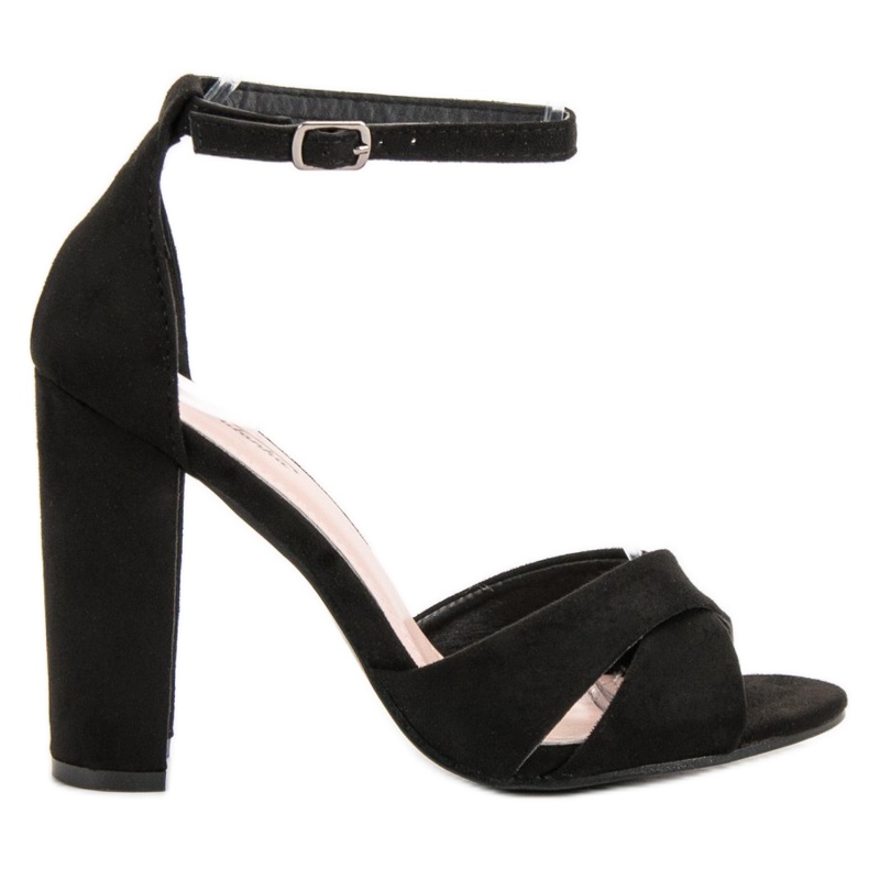 SHELOVET Sandalias negras elegantes negro