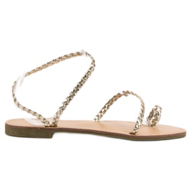 Comer Sandalias sin cordones para mujer amarillo