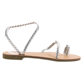Comer Sandalias sin cordones para mujer gris