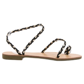 Comer Sandalias sin cordones para mujer negro