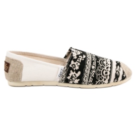 Lady Fashion Zapatillas Slip On Boho negro marrón