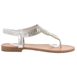 SHELOVET Sandalias japonesas sin cordones gris