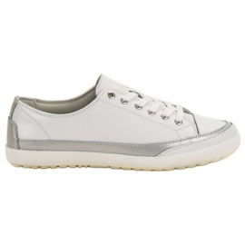 Filippo Zapatillas de cuero blancas blanco