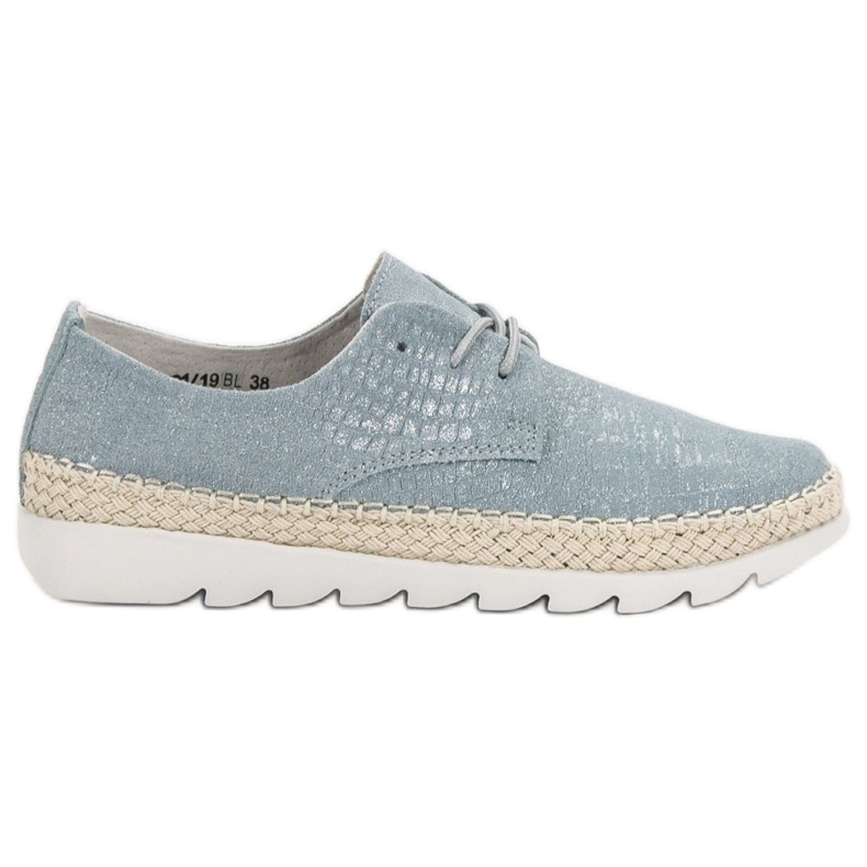 Filippo Zapatos de cuero azul