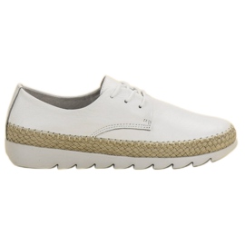 Filippo Zapatos de cuero blanco