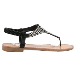 SHELOVET Sandalias negras sin cordones negro