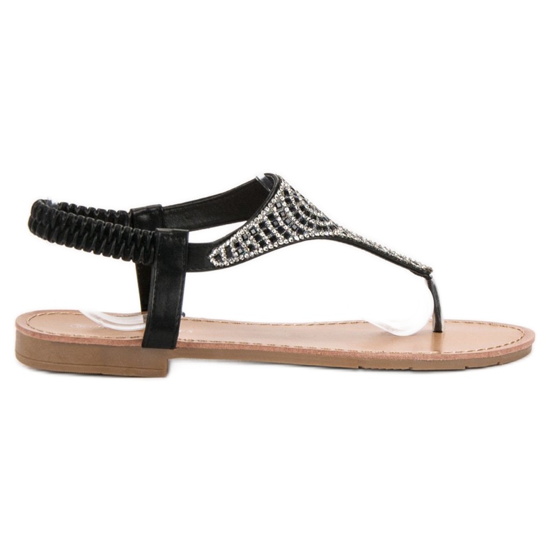 SHELOVET Sandalias negras sin cordones negro