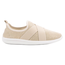 Ideal Shoes Calzado deportivo sin cordones marrón