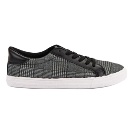 SHELOVET Zapatillas con cordones gris SHELOVET Zapatillas con cordones gris