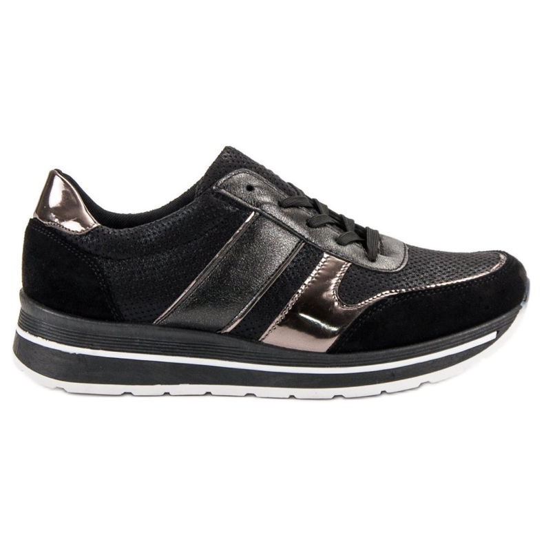SHELOVET Calzado deportivo con cordones negro