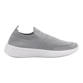 Weide Calzado textil de moda gris