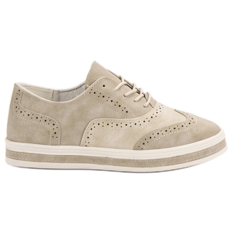 SHELOVET Zapatos brogue beige