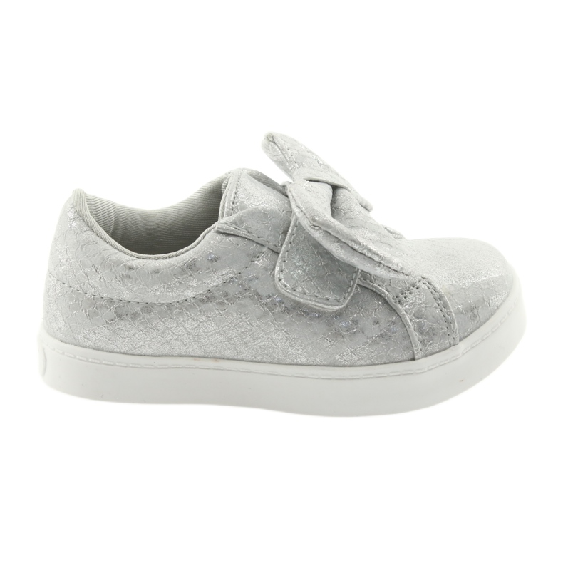 Zapatillas American Club con lazo plateado ES23 gris