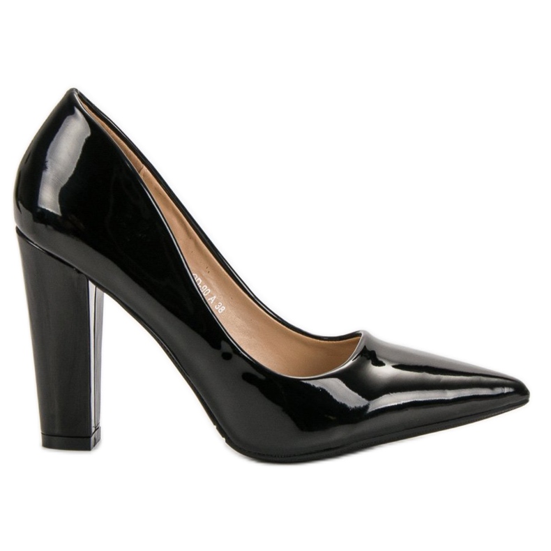 SHELOVET Bombas lacadas negro