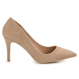 Small Swan Tacones beige