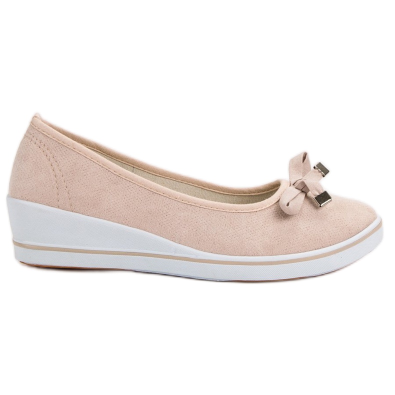 SHELOVET Bombas de cuña marrón