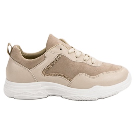 SHELOVET Zapatillas de moda beige