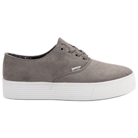 SHELOVET Zapatillas grises de moda