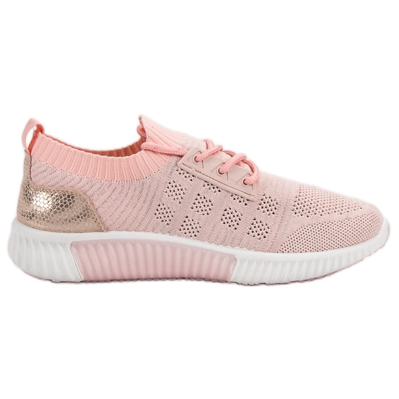 Primavera Zapatos sin cordones rosas rosado