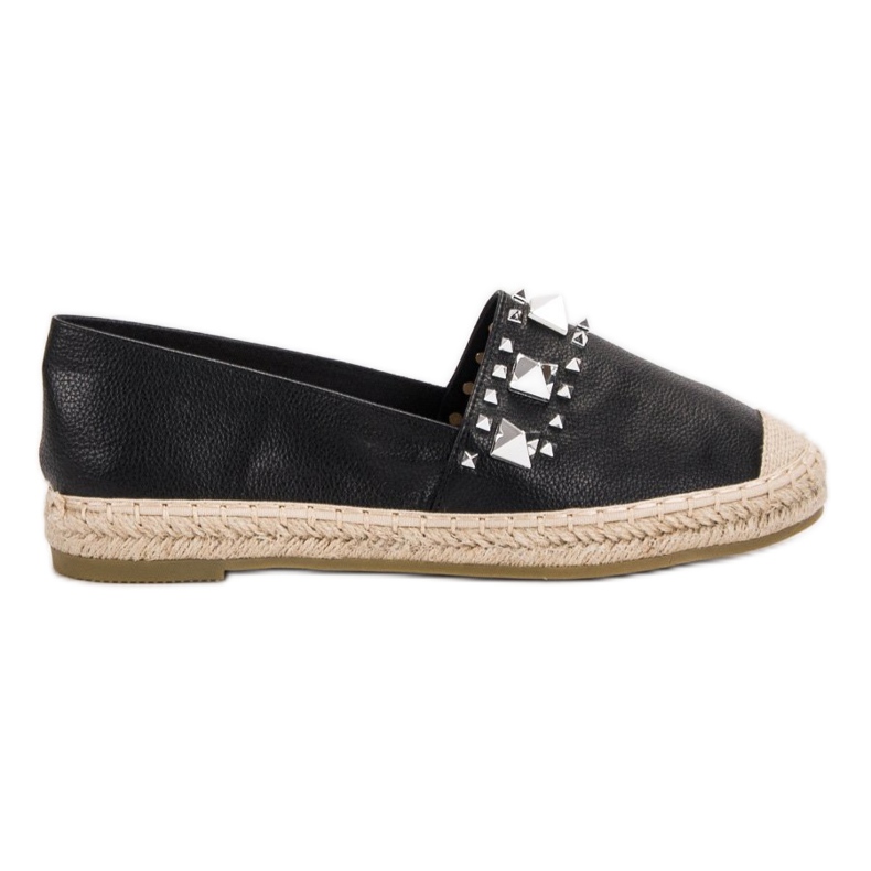 Janessa Alpargatas con tachuelas negro