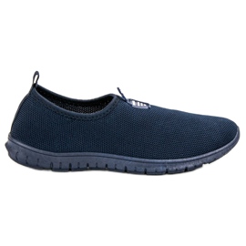SHELOVET Zapatillas slip-on azul marino