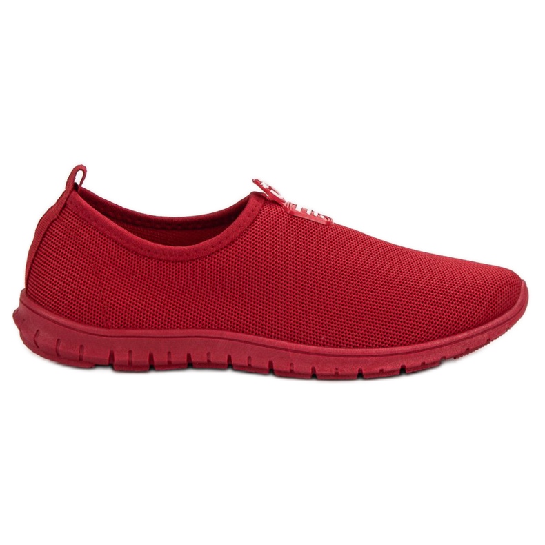 SHELOVET Zapatillas sin cordones rojas rojo