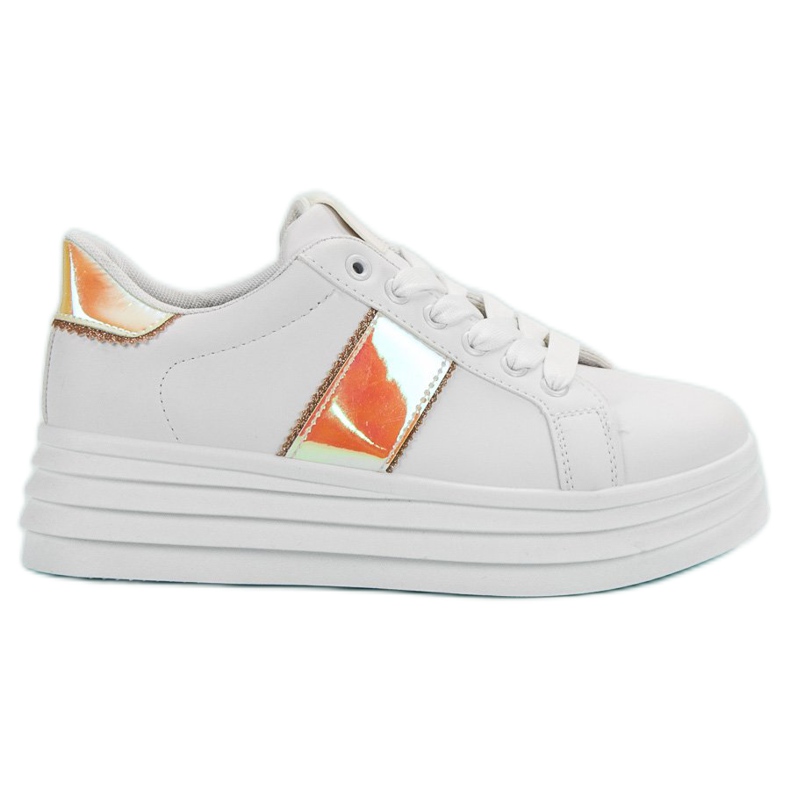 SHELOVET Zapatos blancos en la plataforma