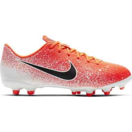 Zapatillas de fútbol Nike Mercurial Vapor 12 Academy Mg Jr AH7347-801 multicolor rojo