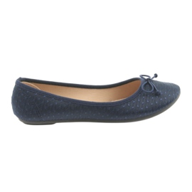 Zapatillas estilo bailarinas azul marino McKey