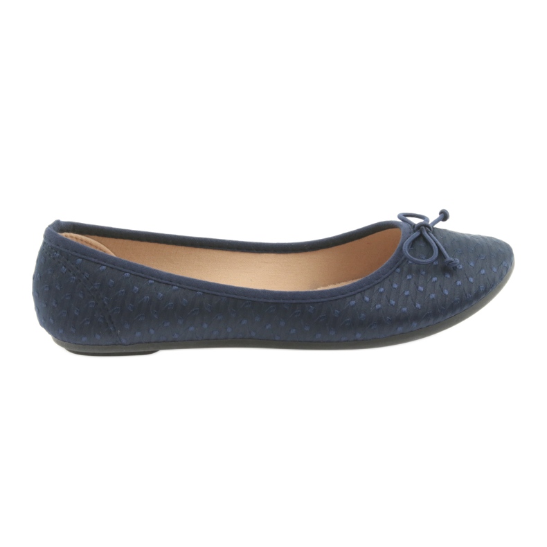 Zapatillas estilo bailarinas azul marino McKey