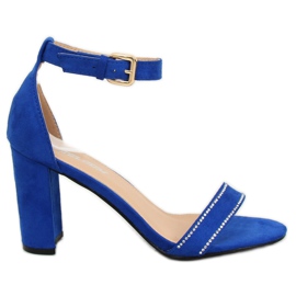 Sandalias en el poste cobalto A8020 Navy azul azul marino