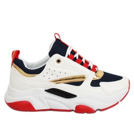 Zapatillas deportivas multicolor BK008-47 BLANCO / AZUL azul marino Zapatillas deportivas multicolor BK008-47 BLANCO / AZUL azul marino