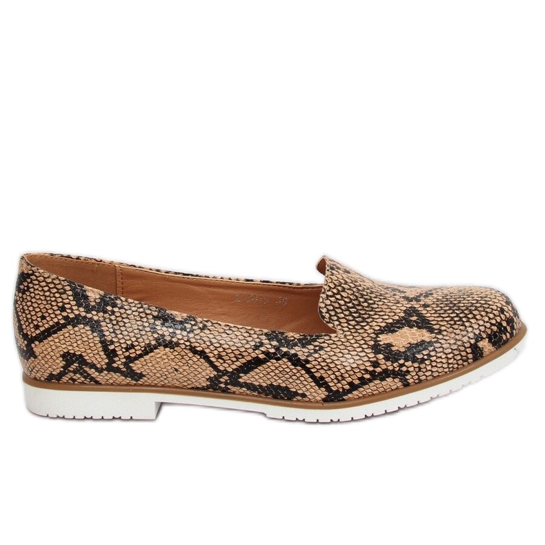 Mocasines lordsy piel de serpiente MM50188 Snake marrón