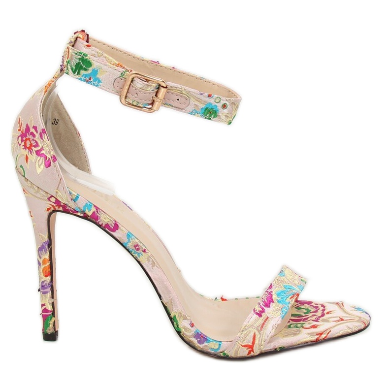 Sandalias orientales beige KSL708 Beige marrón multicolor
