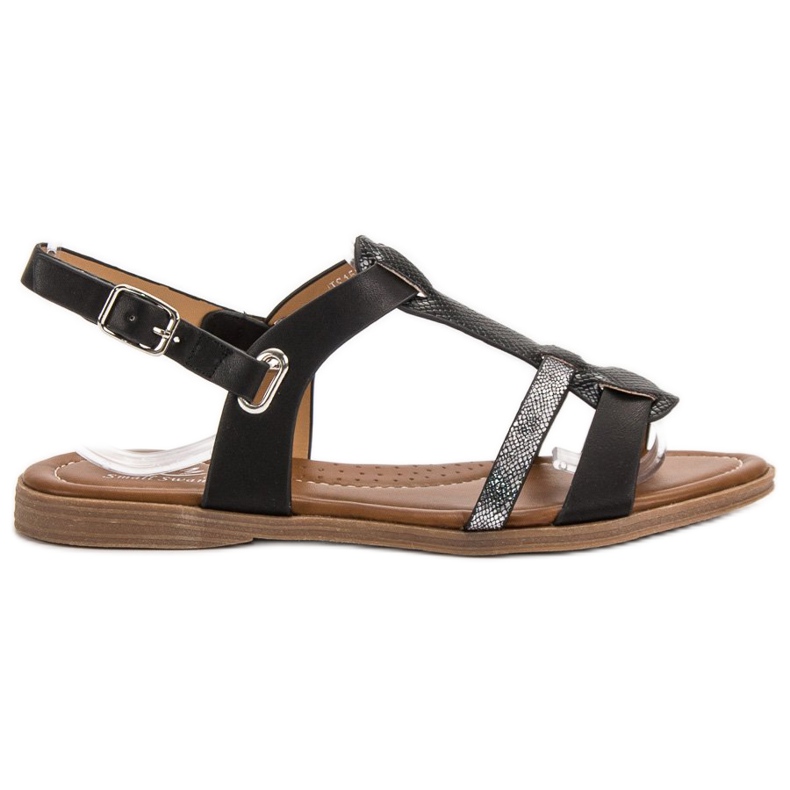 Small Swan Sandalias de mujer cómodas negro Small Swan Sandalias de mujer cómodas negro