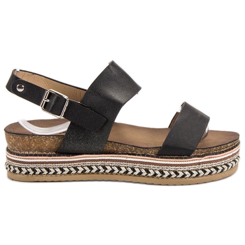 Seastar Sandalias en plataforma negro